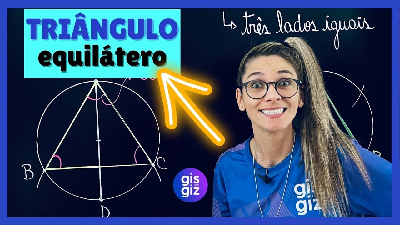 Thumbnail: CONSTRUIR TRIÂNGULO EQUILÁTERO COM RÉGUA E COMPASSO
