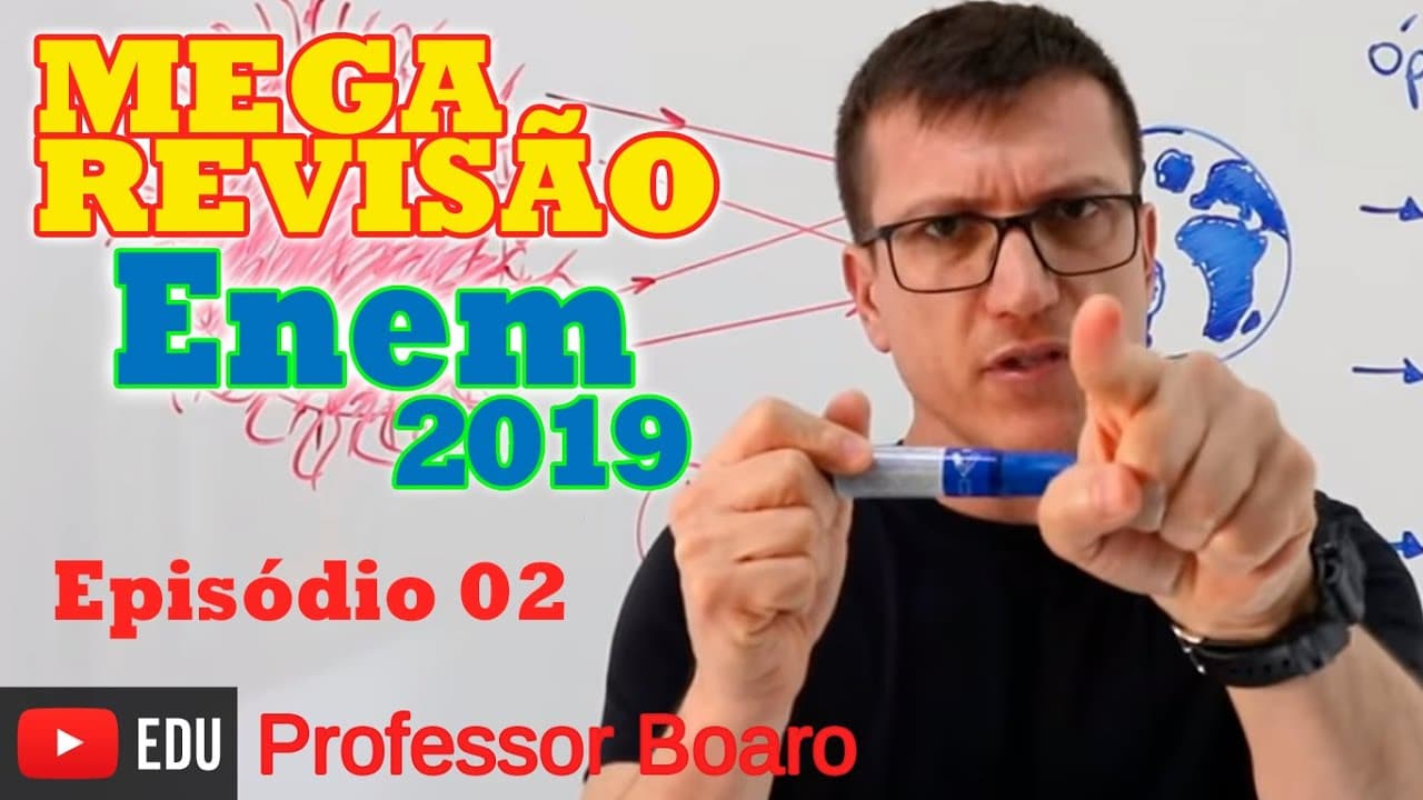 Thumbnail: MEGA REVISÃO COMPLETA DE FÍSICA PARA O ENEM 2019 - EPISÓDIO #2 ENERGIAS e ELETRICIDADE - Prof  Boaro