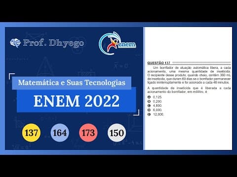 Thumbnail da aula: Um borrifador de atuação automática libera, a cada acionamento, uma mesma quantidade de inseticida.