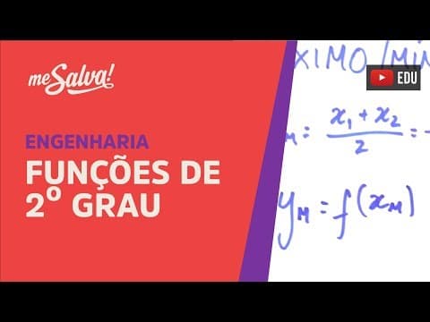 Thumbnail da aula: Me Salva! PRC09 - Funções de segundo grau