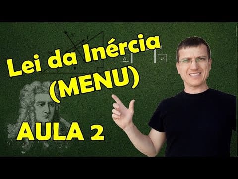 Thumbnail da aula: PRIMEIRA LEI DE NEWTON - AULA 2 (MENU) Prof.  Marcelo Boaro