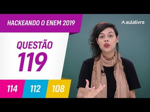 Thumbnail da aula: Enem 2019 | Química: Separação de misturas | Questão 119 (cinza)