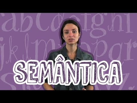 Thumbnail da aula: Aula Português - Semântica - Linguagem, Língua e Fala - STOODI