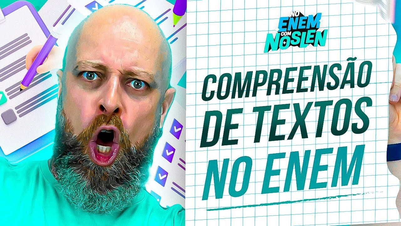 Thumbnail: Enem | Exercícios de Compreensão de Textos - Aula 1 [Prof. Noslen] #professornoslen #enem