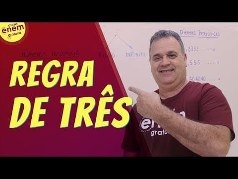 Thumbnail da aula: REGRA DE TRÊS SIMPLES E COMPOSTA: Como resolver | Resumo de Matemática para o Enem