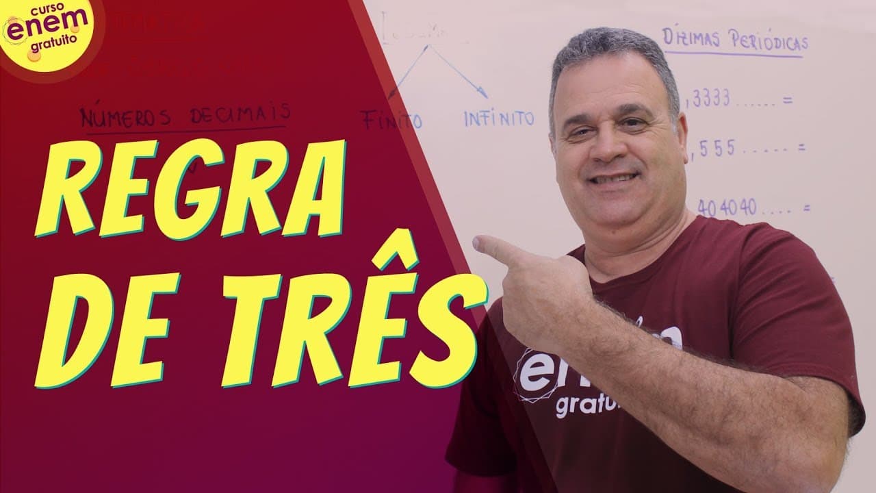 Thumbnail: REGRA DE TRÊS SIMPLES E COMPOSTA: Como resolver | Resumo de Matemática para o Enem