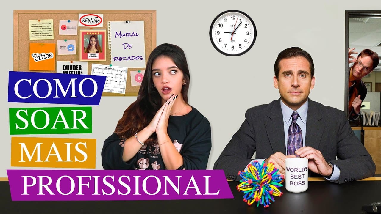 Thumbnail: ✅ 8 COISAS PARA FALAR NO TRABALHO E IMPRESSIONAR O CHEFE E OS COLEGAS! 🚀 (Débora Aladim)