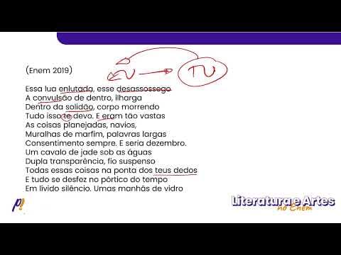 Thumbnail da aula: ENEM 2019 - Teoria Literária | Essa lua enlutada, esse desassossego A convulsão de dentro...