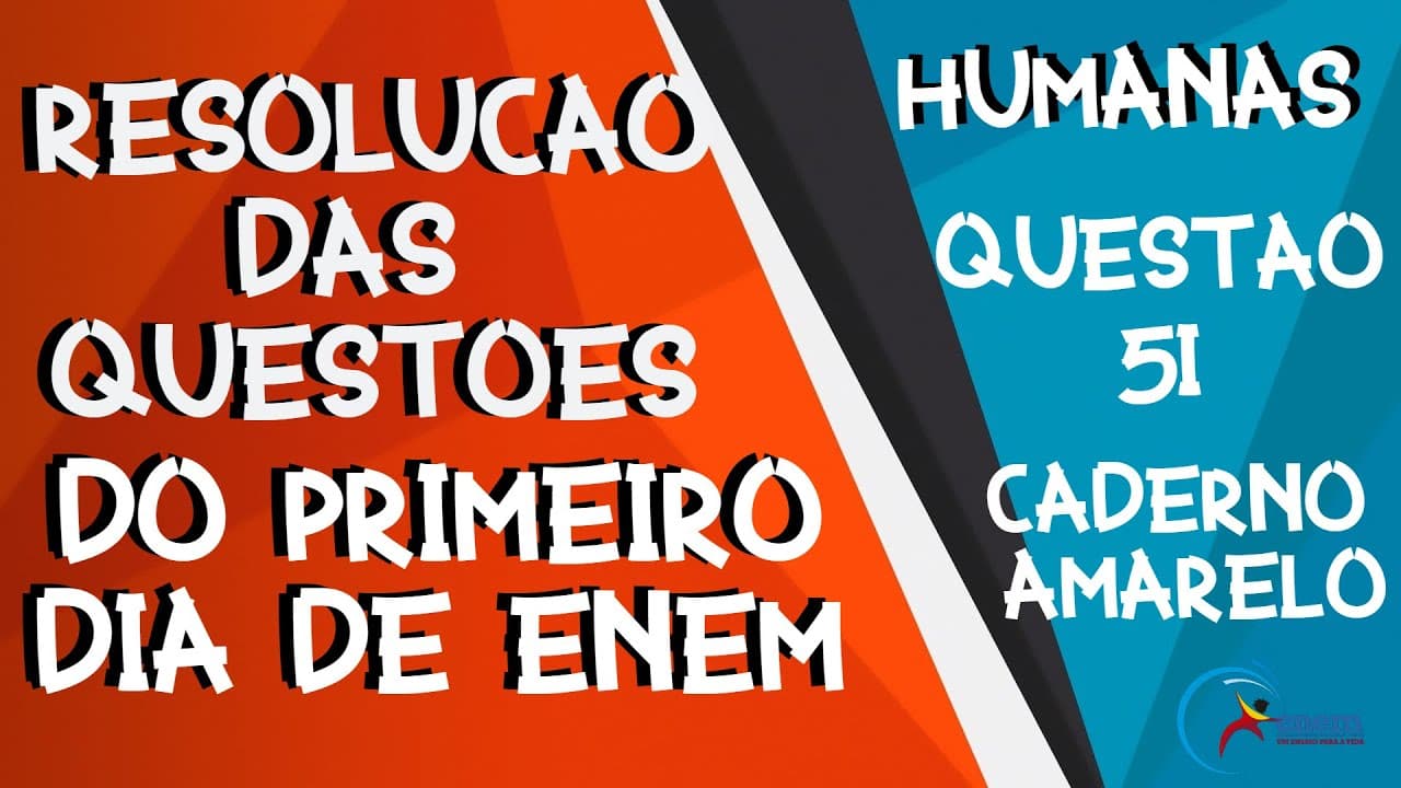 Thumbnail: ENEM 2020 | Ciências Humanas | Questão 51 - Caderno Amarelo | Declaração de Salamanca - 1984