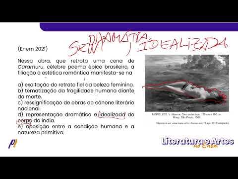 Thumbnail da aula: ENEM 2021 - SÉCULO XIX - 1º e 2º Impérios | Nessa obra, que retrata uma cena de Caramuru, célebre...