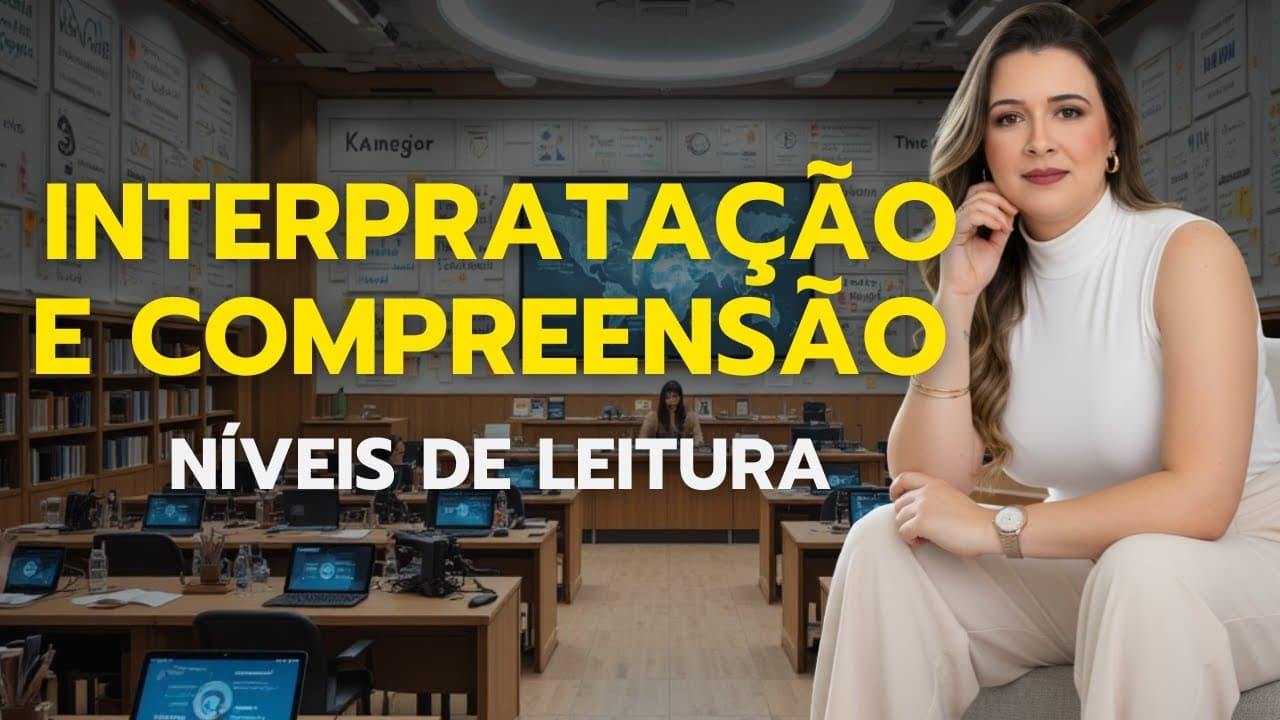 Thumbnail: INTERPRETAÇÃO E COMPREENSÃO DE TEXTOS (Níveis de leitura) - Professora Pamba