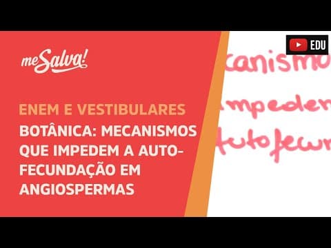 Thumbnail da aula: Me Salva! BOT14 - Botânica - Mecanismos que impedem a autofecundação em Angiospermas