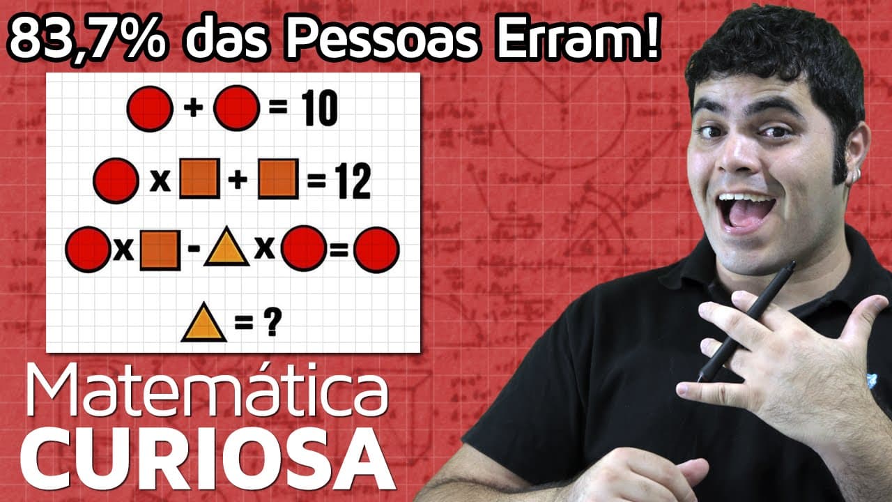 Thumbnail: Desafio das Expressões Algébricas com Figuras Geométricas (83,7% erram!)