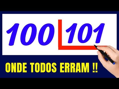 Thumbnail da aula: 🤯😱É POR ISSO QUE VOCÊ ERRA DIVISÃO!!  Matemática básica todo dia.📚🚀