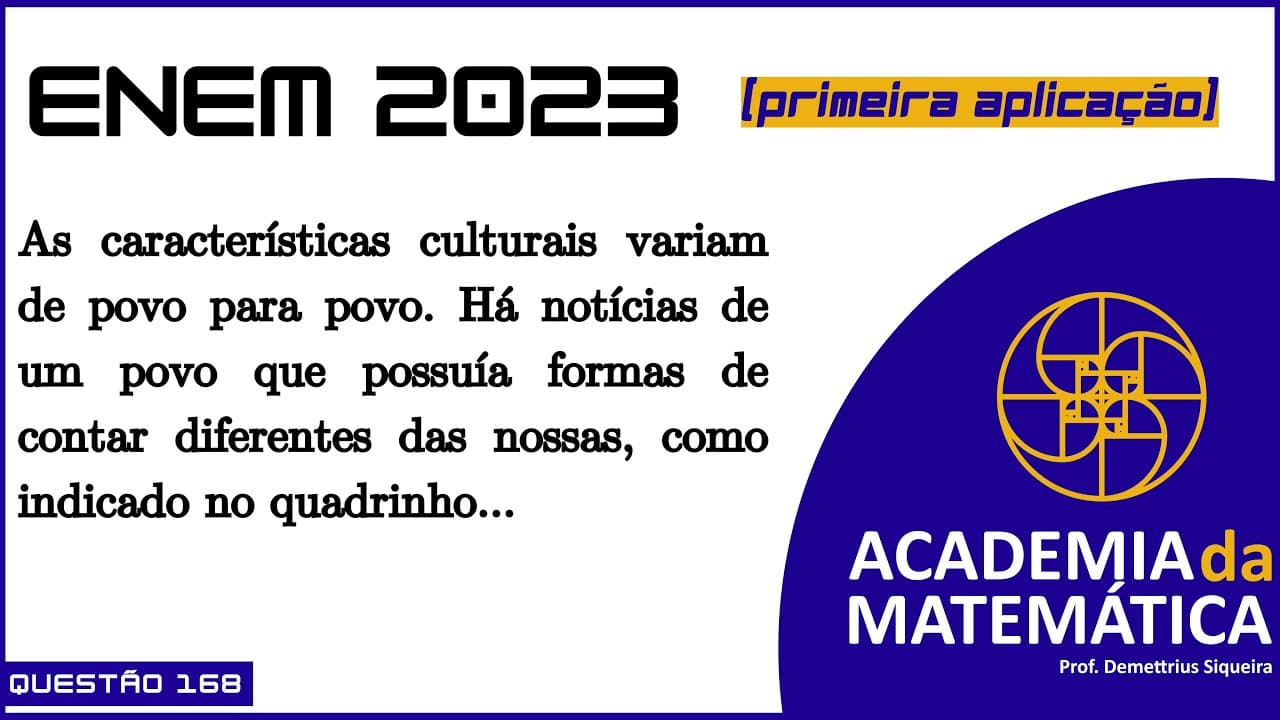 Thumbnail: Questão 168 | Enem 2023 | As características culturais variam de povo para povo. Há notícias...