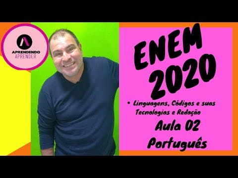 Thumbnail da aula: Preparatório Enem 2020 - Português - AULA 02 - Caderno azul 2019 Q11 - Q12- Q13 -  Q14- Q15