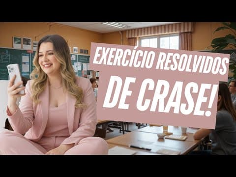 Thumbnail da aula: Crase na prática: As armadilhas que as bancas usam para te eliminar.  - Professora Pamba