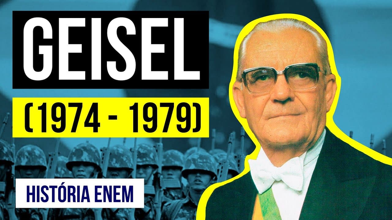 Thumbnail: GEISEL: crise do petróleo, reabertura e revogação do AI-5 | RESUMO DE HISTÓRIA PARA O ENEM