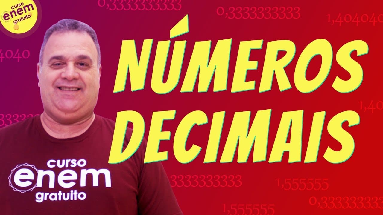 Thumbnail: NÚMEROS DECIMAIS E DÍZIMAS PERIÓDICAS| Resumo de Matemática para o Enem