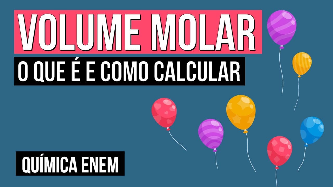 Thumbnail: VOLUME MOLAR: o que é e como calcular | Química para o Enem | Felipe Sobis