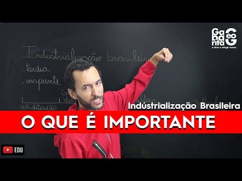 Thumbnail da aula: Industrialização Brasileira em 9 minutos | Geografia |