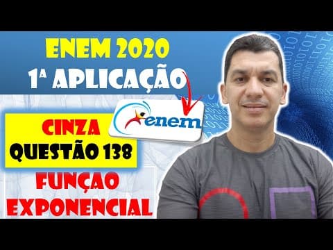 Thumbnail da aula: Enem 2020 138 (CINZA) 1ª Aplicação. Enquanto um ser está vivo, a quantidade de carbono 14 nele ...