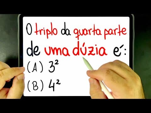 Thumbnail da aula: 🔥 VOCÊ ACHA QUE NÃO, mas você NÃO SABE RESOLVER ISSO! Você consegue resolver?
