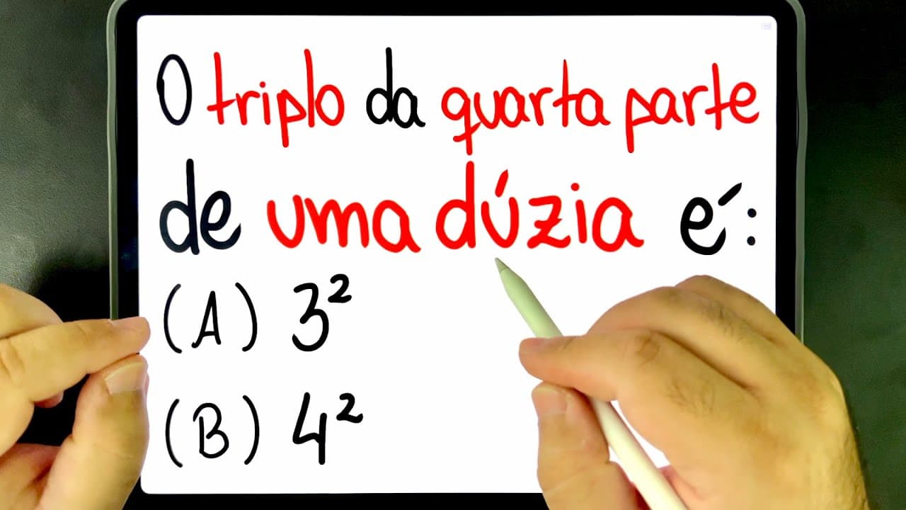 Thumbnail: 🔥 VOCÊ ACHA QUE NÃO, mas você NÃO SABE RESOLVER ISSO! Você consegue resolver?