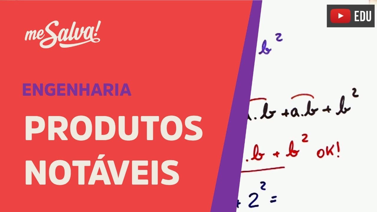 Thumbnail: Produtos Notáveis | Matemática Básica | Me Salva! ENEM e Vestibulares