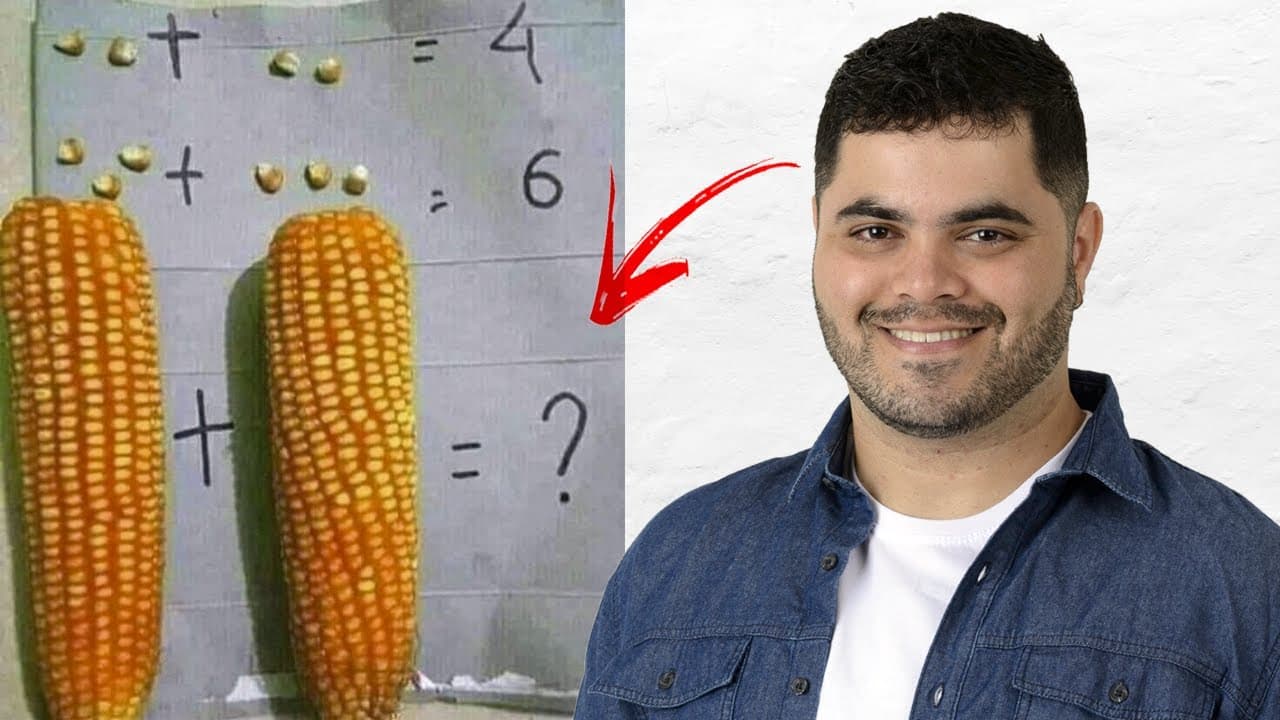 Thumbnail: ⚠️ Você Consegue Resolver o 🌽 DESAFIO DO MILHO 🌽 que Derreteu o Cérebro de Geral? 🧠