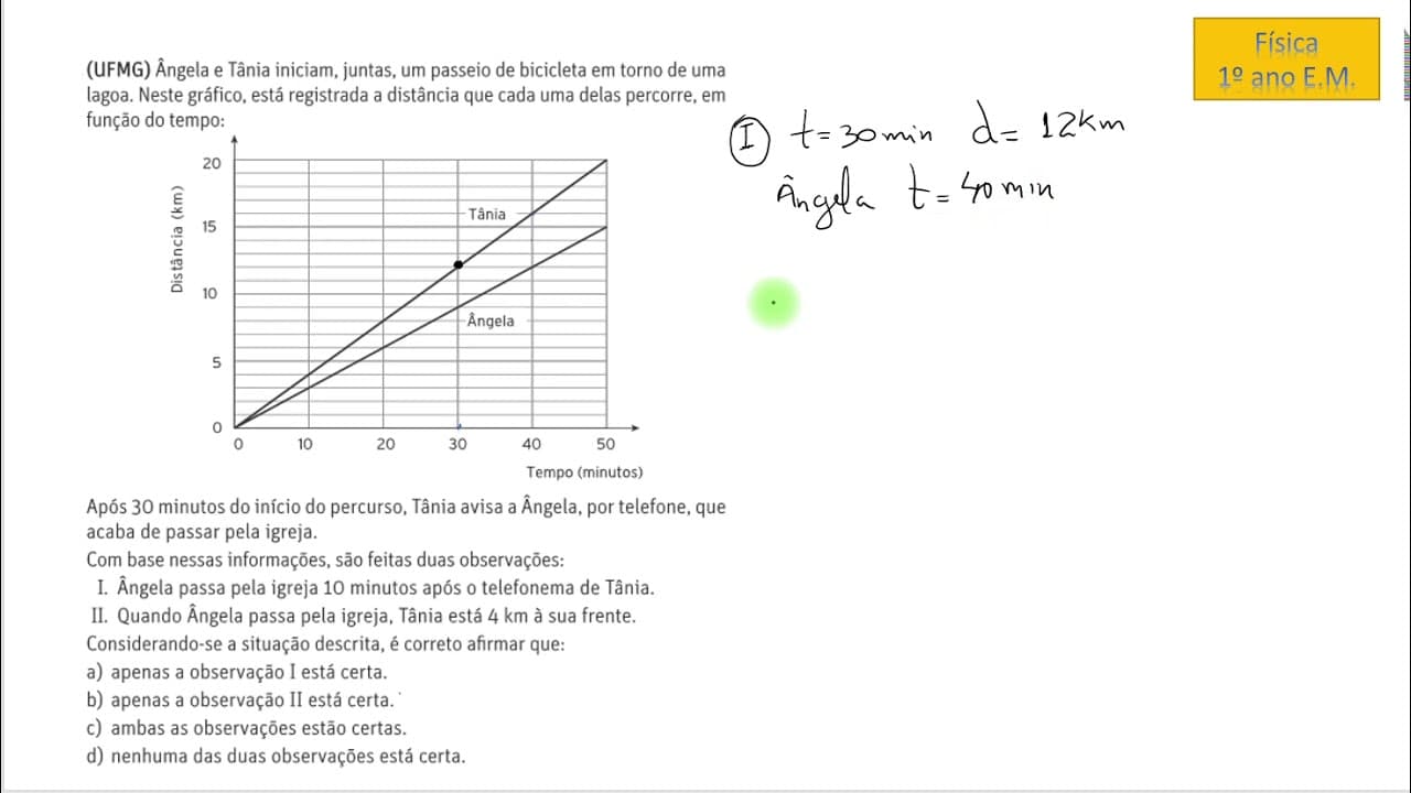 Thumbnail: FÍSICA 1ºEM UFMG 015C