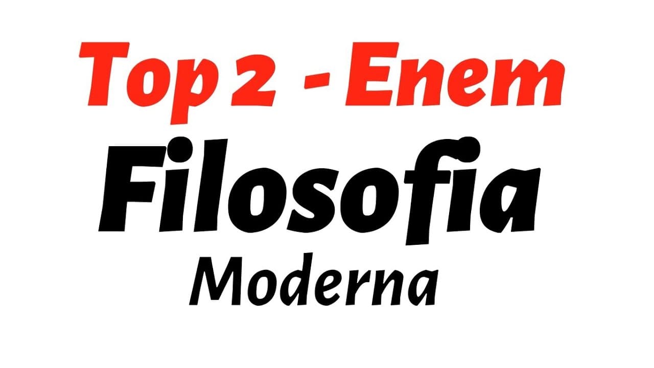 Thumbnail: Filosofia Moderna  Enem - Top 2 dos assuntos #enem