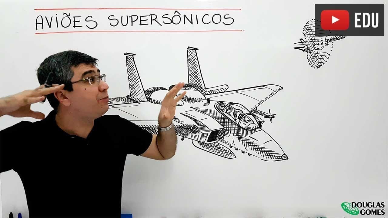 Thumbnail: A Física da "barreira" do Som e do avião supersônico - ENEM em revisão