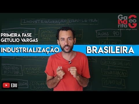 Thumbnail da aula: Industrialização Brasileira | Período do Café | Era Vargas | Parte 1 |