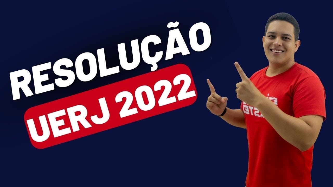 Thumbnail: Resolução UERJ 2022 | PROVA DE FÍSICA | CINEMÁTICA QUESTÃO 33