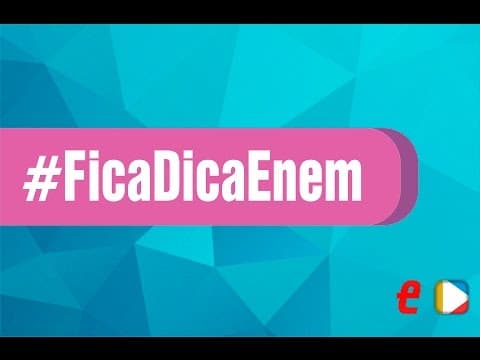 Thumbnail da aula: #FicaDicaEnem - Espanhol: Falta pouco, o que estudar?