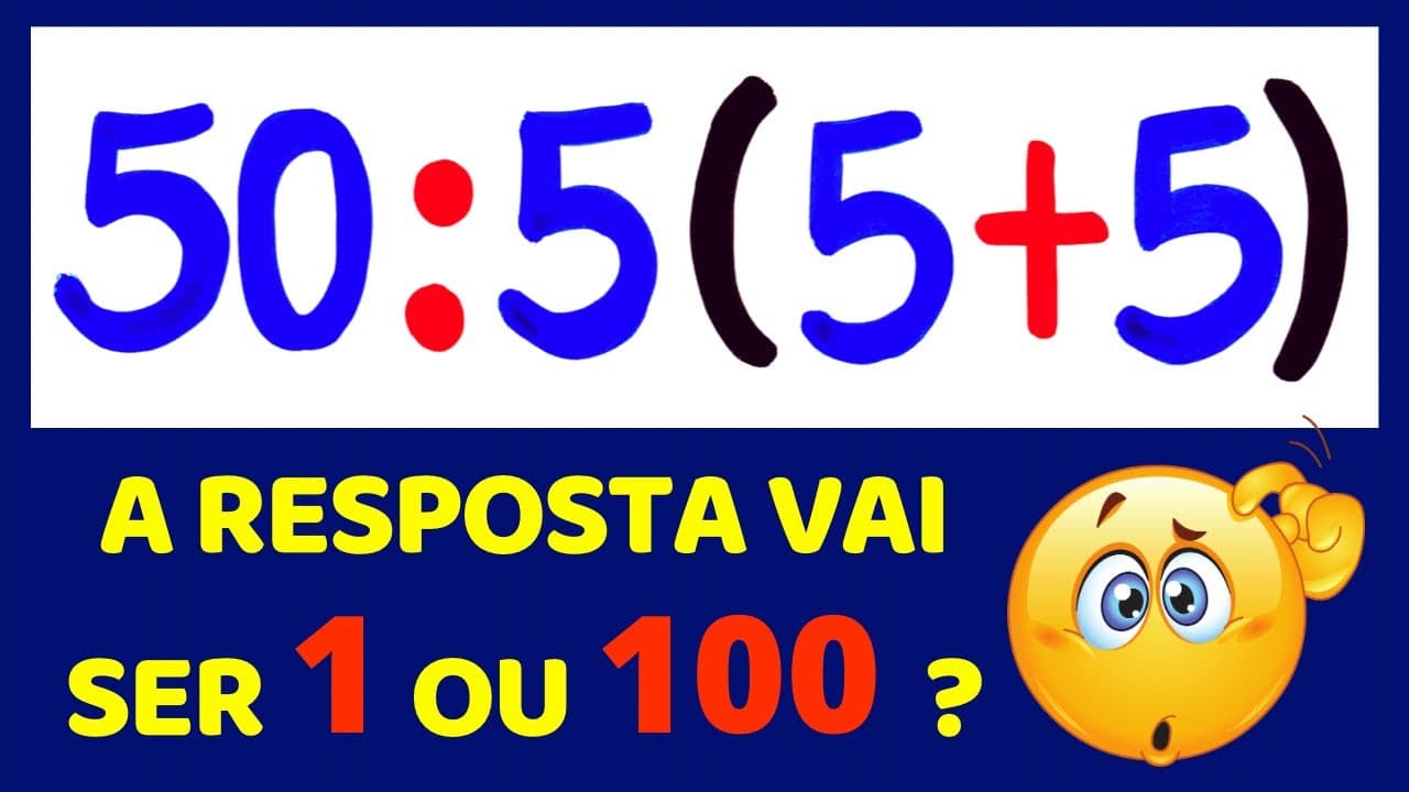 Thumbnail: CONSEGUE RESOLVER ESSA EXPRESSÃO NUMÉRICA??