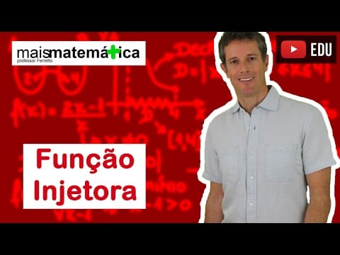 Thumbnail da aula: Funções: Função Injetora (Função Injetiva) (Aula 11 de 15)