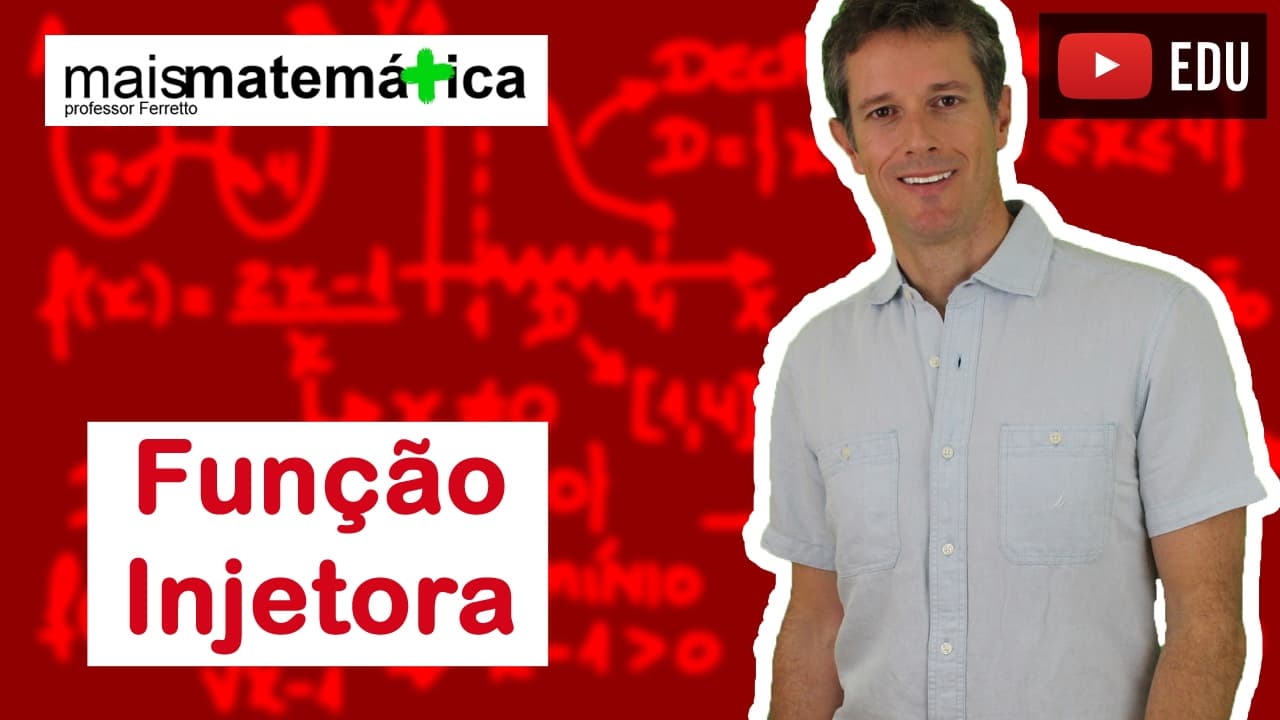 Thumbnail: Funções: Função Injetora (Função Injetiva) (Aula 11 de 15)