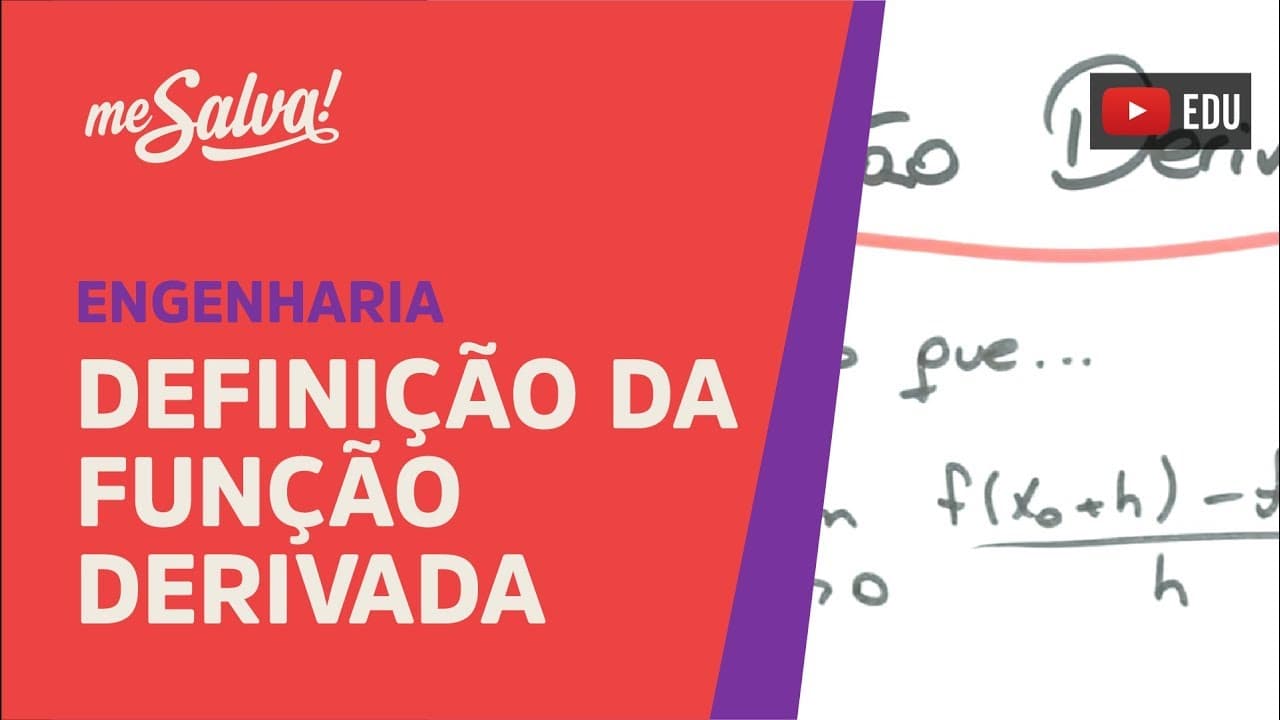 Thumbnail: Me Salva! DER02 - Definição da função derivada