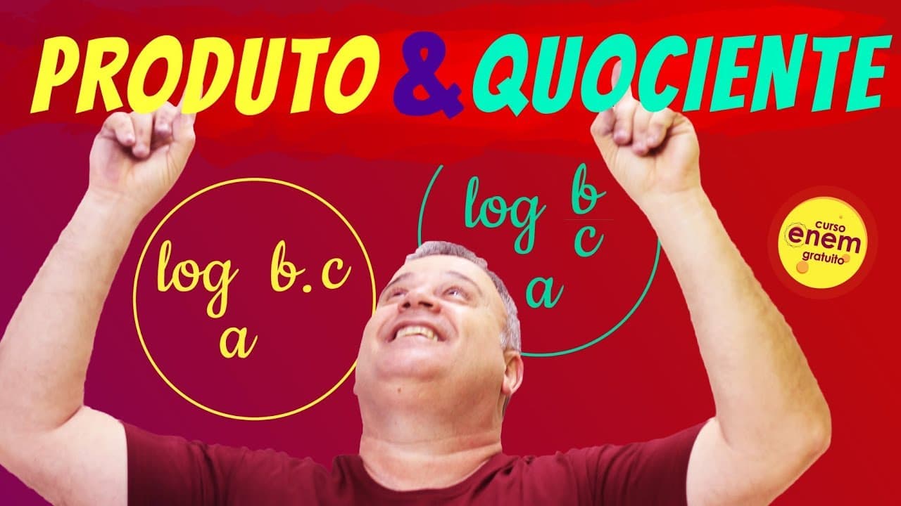Thumbnail: PROPRIEDADES DOS LOGARITMOS: PRODUTO E QUOCIENTE | Resumo de Matemática para o Enem