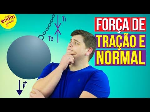 Thumbnail da aula: FORÇA DE TRAÇÃO E FORÇA NORMAL | Resumo de Física para o Enem