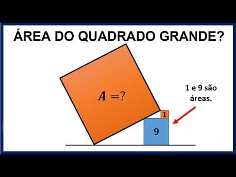 Thumbnail da aula: 💟 LINDA QUESTÃO DE ÁREA SOMBREADA - Área de Quadrado (Bonitinha) #40 💟