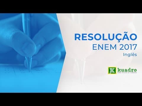 Thumbnail da aula: Inglês - Resolução Enem 2017 - Ana Catarina Hemann