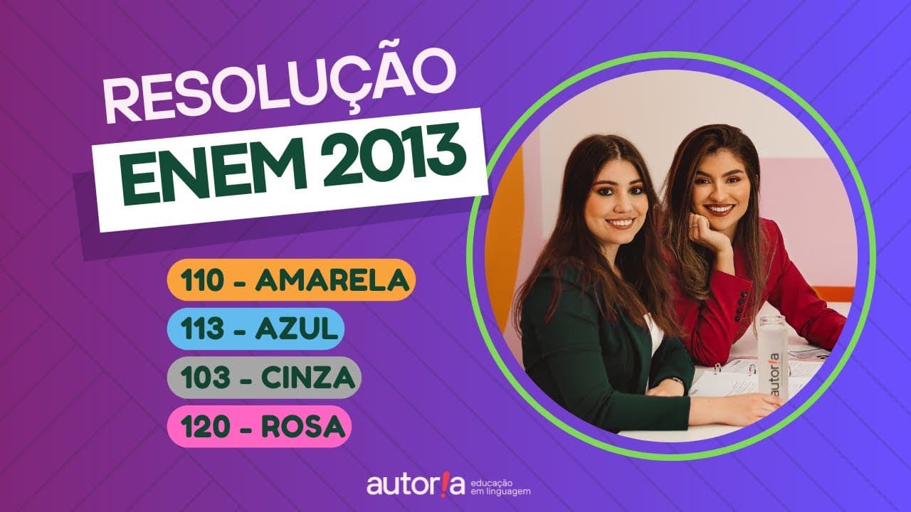 Thumbnail: Enem 2013 - Autoria Linguagem - Questão 110 | Linguagens, prova amarela