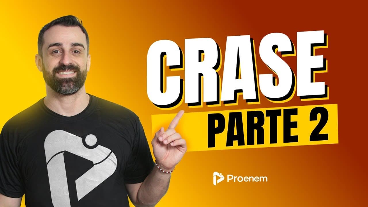 Thumbnail: ❌PROIBIDO o uso da crase | Proenem