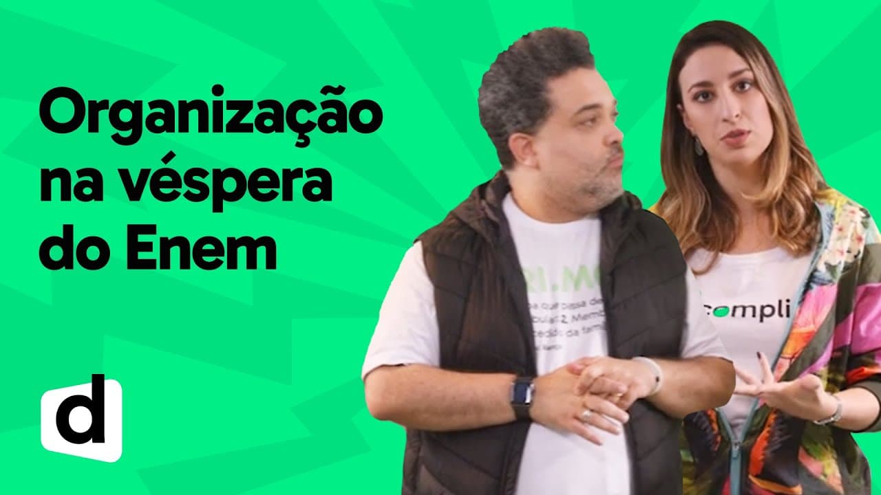Thumbnail: O QUE FAZER E O QUE NÃO FAZER NA VÉSPERA DA PROVA | ESQUENTA ENEM | DESCOMPLICA
