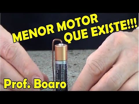 Thumbnail da aula: O MOTOR MAIS SIMPLES QUE EXISTE - MOTOR HOMOPOLAR #1 - EXPERIÊNCIA DE FÍSICA - Prof  Marcelo Boaro