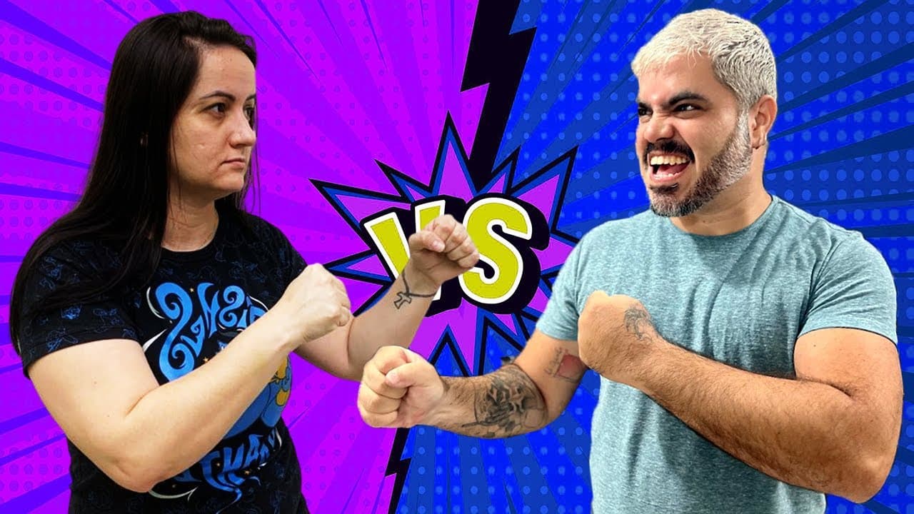 Thumbnail: 🥊 Fui DESAFIADO pela PROFᵃ JULIANA REZENDE com MATEMÁTICA BÁSICA! 😱 Será que TRAVEI?