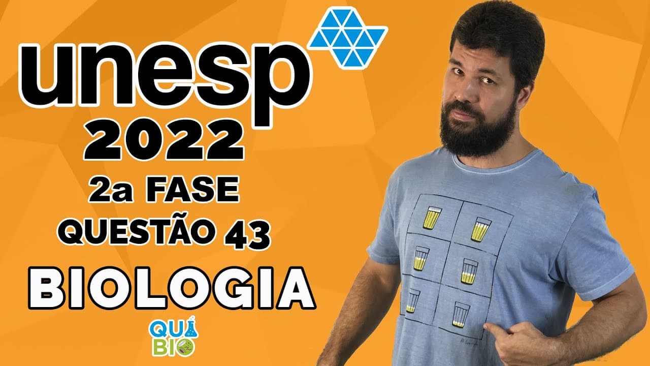Thumbnail: UNESP 2022 - 2a Fase - Questão 43 - No intervalo dos estudos para a prova de biologia três amigos Pa